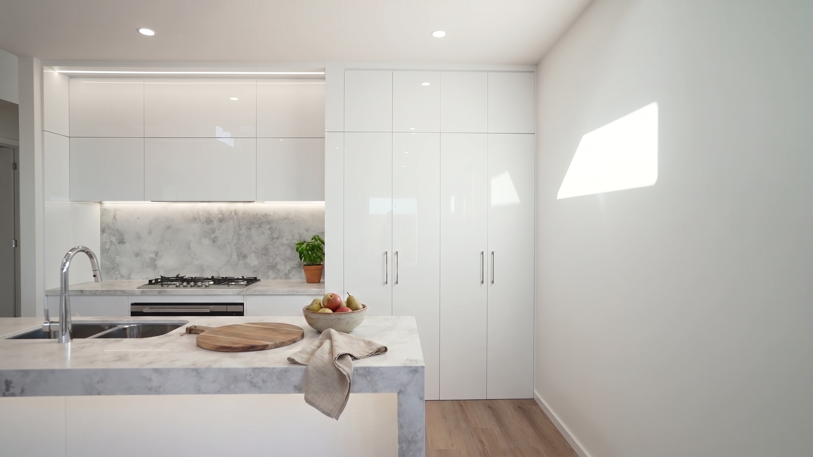 The kitchen, front on