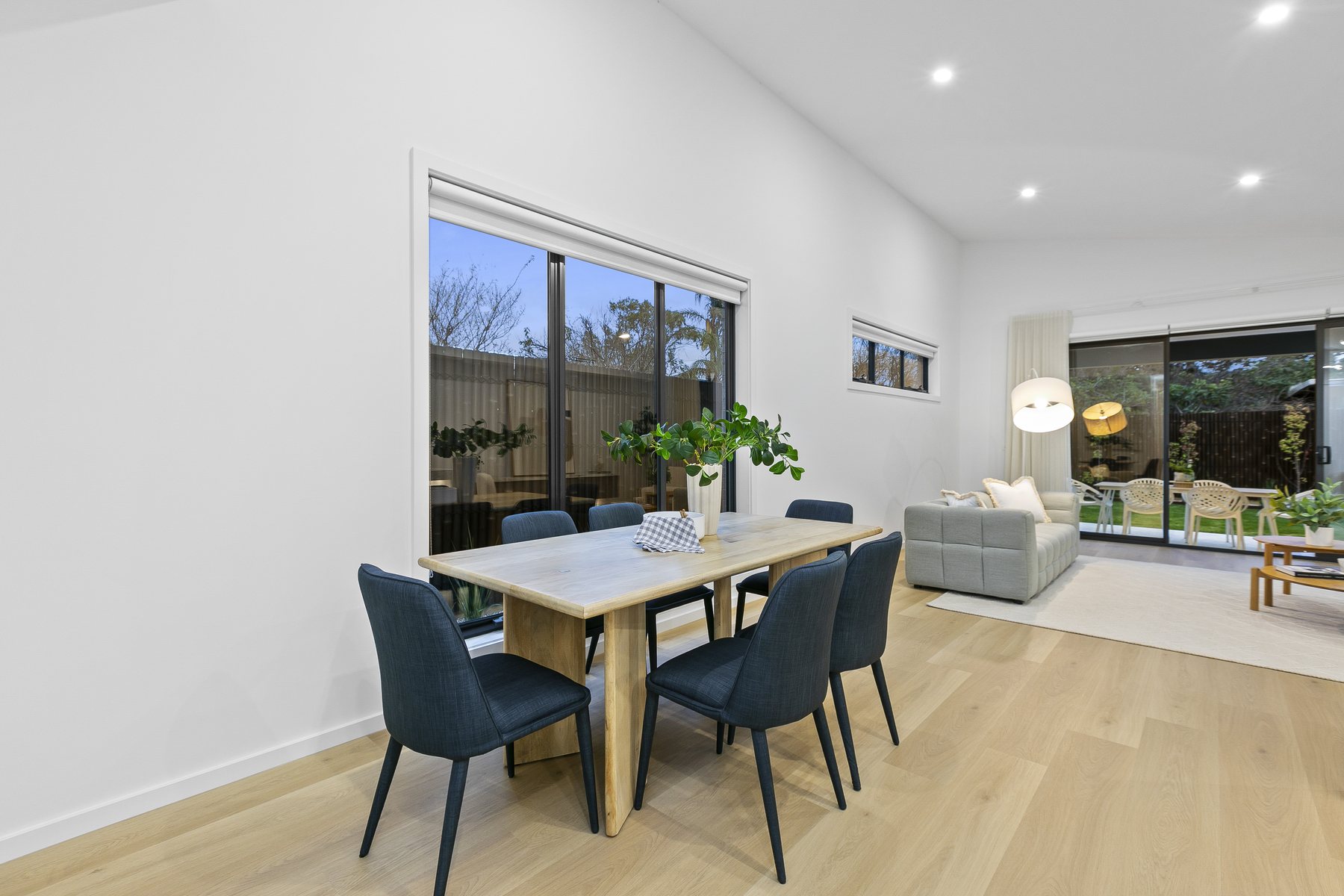 Dining area looking out to the garden