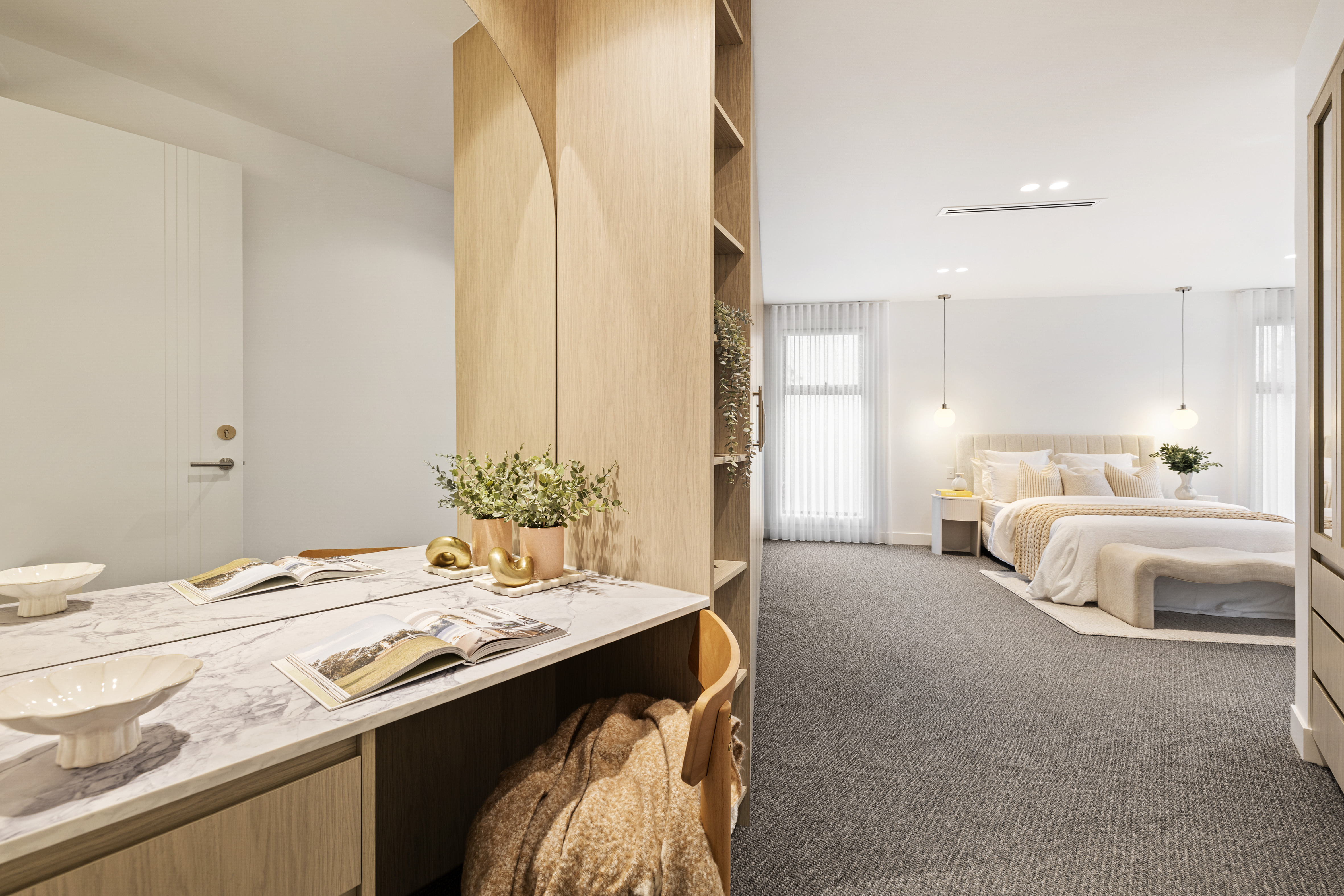 Master bedroom and dressing